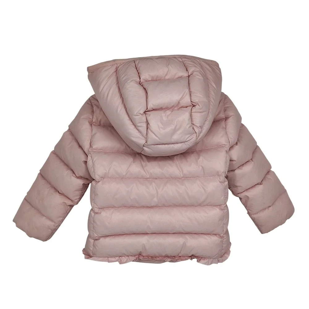 Ralph Lauren Toddler Girls Puffer Jacket Coat 24M Pink Down‎ Filled Hooded Zip